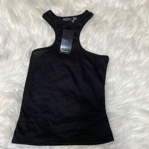 Black ribbed tank top✨